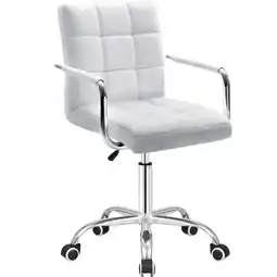 Walmart Furmax Task Chair with Swivel & Adjustable Height, 260 lb. Capacity, White offer