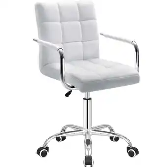 Walmart Furmax Task Chair with Swivel & Adjustable Height, 260 lb. Capacity, White offer