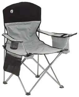 Walmart Coleman Camping Chair with Built-In 4-Can Cooler, Gray offer