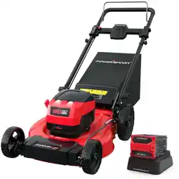 Walmart PowerSmart 3-in-1 21 6A 80V Cordless Lawn Mower, Brushless Motor, 6 Position Height Adjustment offer