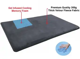 Walmart Dogbed4less Large Waterproof Memory Foam Pet Bed with Anti-Slip Bottom, Gray offer