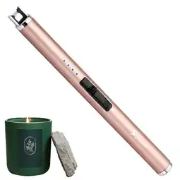 Walmart SUPRUS Rechargeable Windproof, Gold Electronic Lighter offer