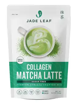 Walmart Jade Leaf Matcha Latte Powder Mix, Sweetened, Premium Grass-Fed Collagen, Sugar-Free, 5.3oz Pouch offer