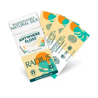 Walmart Radius Natural Unscented Silk Anywhere Travel Floss (20 Single Use Flossers per Pack) - Pack of 1 offer
