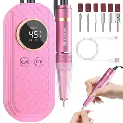Walmart Sdlogal Professional Electric Nail File Drill Kit Rechargeable Manicure 45000 RPM Battery Powered offer