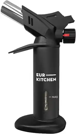 Walmart EurKitchen Large Culinary Butane Torch with Gauge and Safety Lock offer
