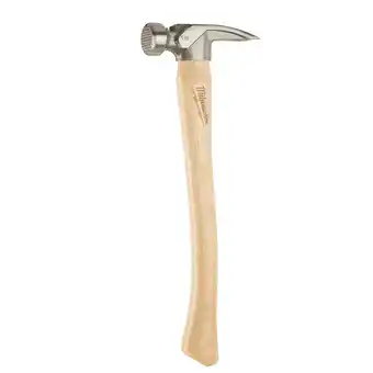 Walmart Milwaukee Tool 19oz Milled Face Hickory Handle Framing Hammer offer