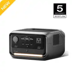 Walmart EF EcoFlow River 3 Plus 270 Portable Power Station, 268Wh LiFePO4 Battery, 3 Up to 1200W AC Outlets offer