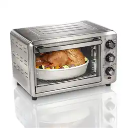 Walmart Hamilton Beach Sure-Crisp Air Fryer Toaster Oven, 6 Slice Capacity, Stainless Steel offer