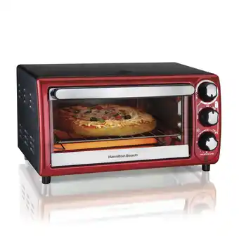Walmart Hamilton Beach 4 Slice Toaster Oven, with 5 Versatile Cooking Modes offer