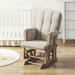 Walmart Baby Relax Harmony Glider Rocker Nursery Chair, Taupe Microfiber offer