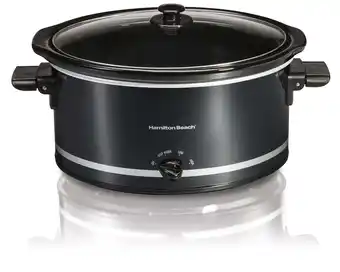 Walmart Hamilton Beach Slow Cooker, 8 Quart, Extra-Large Capacity, Serves 10+, Black offer