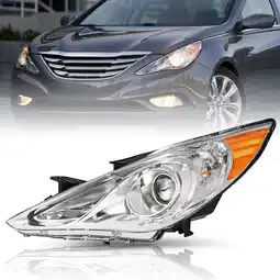 Walmart Chrome Housing Left Driver Side Halogen Headlight For 2011-2014 Hyundai Sonata offer