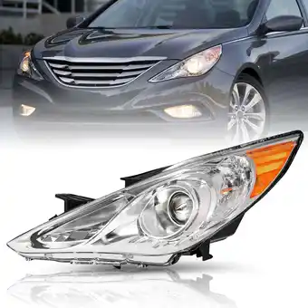 Walmart Chrome Housing Left Driver Side Halogen Headlight For 2011-2014 Hyundai Sonata offer