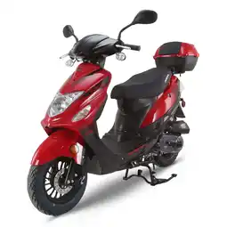 Walmart QEASET 50CC Scooter Street Motorcycle Gas Moped,Assembled in US, Deliver to Use offer