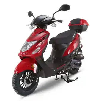 Walmart QEASET 50CC Scooter Street Motorcycle Gas Moped,Assembled in US, Deliver to Use offer