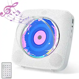 Walmart Gueray Portable CD Player with Bluetooth, Desktop CD Music Players for Home offer