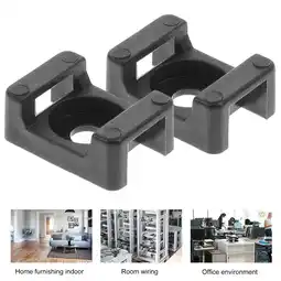 Walmart GOOHOCHY 500 Pcs Cable Fixing Clip Wire Mounts Tie Holder Base Portable offer