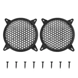 Walmart 2pcs 6 Black Car Speakers Cover Plastic Mesh Woofer Subwoofer Grill Protector offer