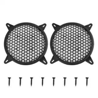 Walmart 2pcs 6 Black Car Speakers Cover Plastic Mesh Woofer Subwoofer Grill Protector offer