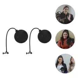 Walmart Raindrops 2 Pcs Covers Filter Anti-blast Microphone 54.00X15.50X1.50CM Black offer
