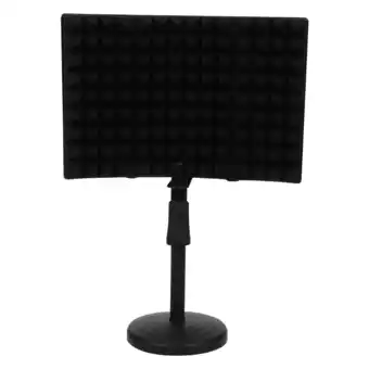 Walmart Microphone Isolation Shield with Sound Absorbing Plate Portable Foldable Design for Studio Use Black offer