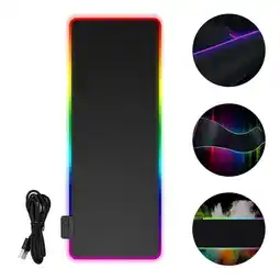 Walmart GOOHOCHY LED Mouse Mat Waterproof Dirt-resistant Luminous Mousepad Computer Accessory offer