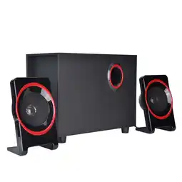Walmart Eotvia SL-8018 Mini USB Wired Computer Speakers with Side Speaker, Wood and Plastic, Black, 3 Pack offer