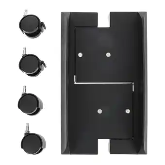 Walmart Raindrops Computer Host Bracket Computer Mainframe Holder with Wheels 30.5X18X11.7CM Black offer