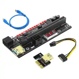 Walmart 1 Set PCI-E 1x to 16x Extender LED Display Running Light GPU Mining Supply offer