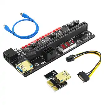Walmart 1 Set PCI-E 1x to 16x Extender LED Display Running Light GPU Mining Supply offer