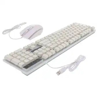 Walmart GOOHOCHY USB Backlit Keyboard Mouse with Cord Gaming Mechanical Handed White offer