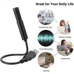 Walmart USB C-onference Microphone Recording Cool LED Mic for Computer PC Desktop Laptop,Vsgery,black offer