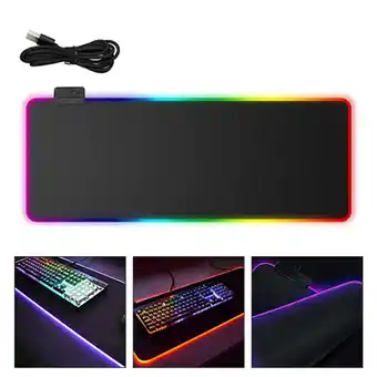 Walmart GOOHOCHY LED Glowing Mouse Mat Luminous Pad Exquisite Craftsmanship Fashionable offer