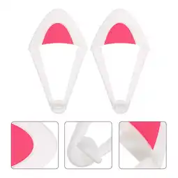 Walmart FRCOLOR Lovely Cat Ear Headset Decorations Made of Flexible Silicone for Various Headsets White offer