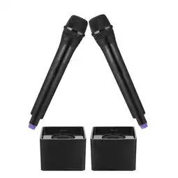 Walmart FRCOLOR 2 Pcs Realistic Fake Microphone for Karaoke Pretend Play Toy Child offer