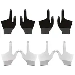 Walmart FRCOLOR 4 Pairs Finger Sleeve for Gaming Two-finger Gloves Child Man offer