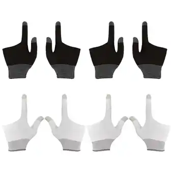 Walmart FRCOLOR 4 Pairs Finger Sleeve for Gaming Two-finger Gloves Child Man offer