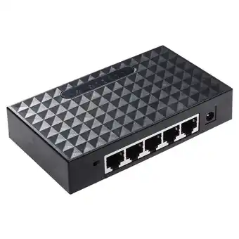 Walmart Raindrops Ethernet Network Splitter with 5 Ports for Computer Black Plastic and Metal 10/100 Mbps offer