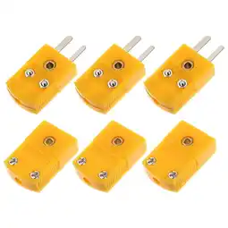Walmart HOMEMAXS 6 Pcs Thermocouple Connector Type K Male and Female Plugs Indoor Adapter offer