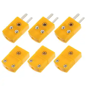 Walmart HOMEMAXS 6 Pcs Thermocouple Connector Type K Male and Female Plugs Indoor Adapter offer