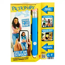 Walmart Pictionary Air 2 Family Game for Kids & Adults with Upgraded Light Pen & Digital Clue Packs offer
