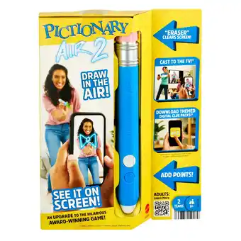 Walmart Pictionary Air 2 Family Game for Kids & Adults with Upgraded Light Pen & Digital Clue Packs offer