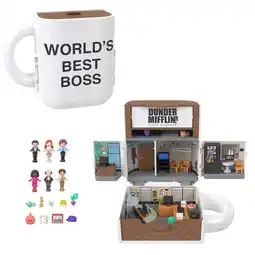 Walmart Polly Pocket x The Office Best Boss Mug Compact, Dunder Mifflin Character Set Collectible Toy offer