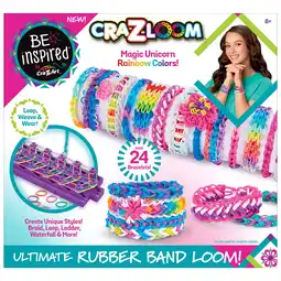 Walmart Cra-Z-Art Be Inspired Ultimate Rubber Band Loom, Unisex Child Ages 8 and up offer