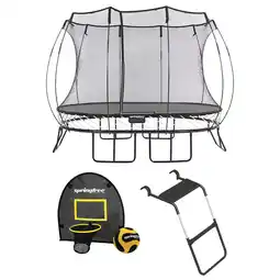 Walmart Springfree Outdoor 8 x 11 Foot Oval Jumping Trampoline for Backyard, Black offer