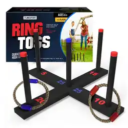 Walmart Wood Ring Toss Outdoor Yard Game for Adults and Kids offer