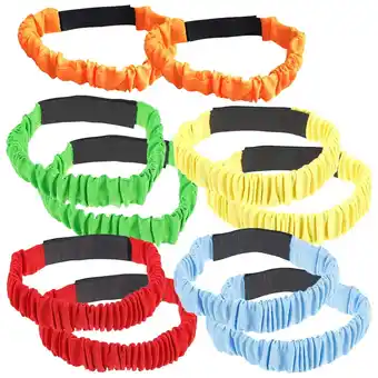 Walmart WHAMVOX 10pcs Legged Race Bands Teamwork Training Bands Outdoor Legged Race Game Straps offer