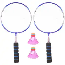 Walmart Masteelf Kids Supplies Light Badminton Racket Balls Racquetball Portable Child Blue offer