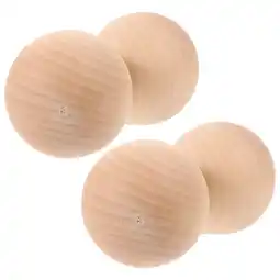 Walmart 4 Pcs Croquet Wood Outdoor Bocce Sport Balls Portable Sports Wooden Grass Rolling Child offer